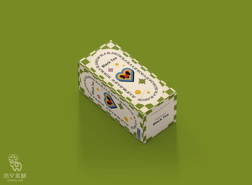 品牌茶叶包装纸盒泡茶杯纸盒VI展示效果智能贴图样机PSD设计素材【008】